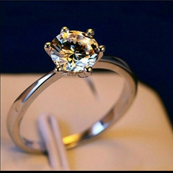 SILVER DIAMOND CUT RING - Picture 4 of 4